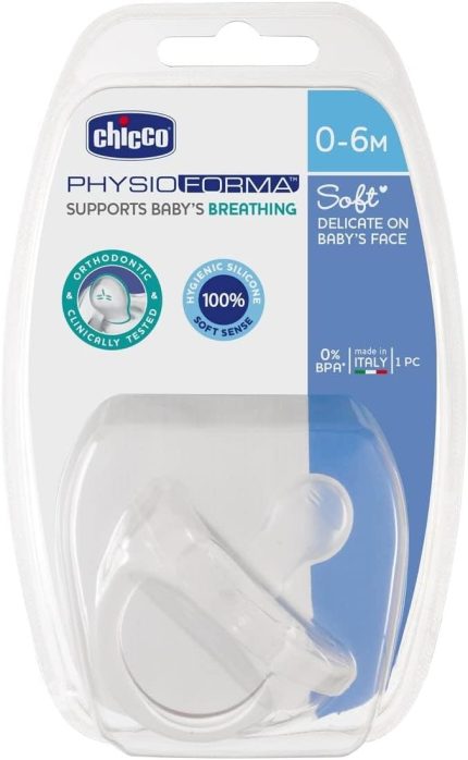 Physioforma Soft Emzik Silikon 0-6 Ay, Tekli, Şeffaf