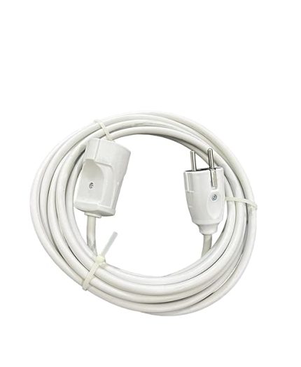 TTR Tekli Beyaz Topraklı Kauçuk Uzatma Kablosu (3 METRE)