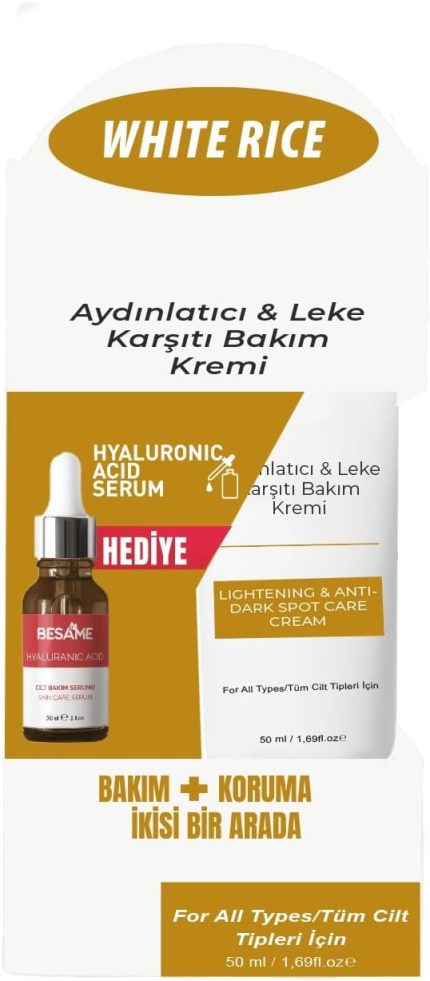 Rice Aydınlatıcı & Leke Karşıtı Bakım Kremi Bakım ve Koruma İkisi Bir Arada Özel Paket
