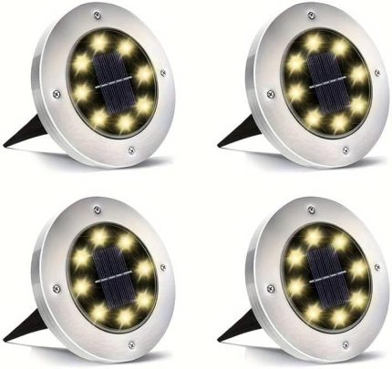 Solar Panelli Kazıklı Bahçe Aydınlatması