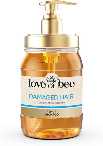 1878 Love of Bee Yıpranmış Saçlar için Doğal Bal İçeren Yoğun Onarıcı Premium Saç Bakım Şampuanı - 420 ml
