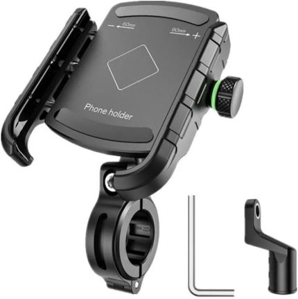 Motosiklet Bisiklet Telefon Tutucu Gidon Ve Ayna Bağlantılı Motor Tutacağı Scooter 12-24W Hızlı Şarj