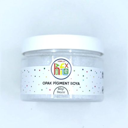 EPOKSİ REÇİNE PİGMENT OPAK TOZ BOYA BEYAZ RENK 60 GR