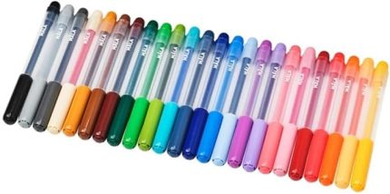 Keçe Uçlu Kalem 24 Parça Karışık Renkler