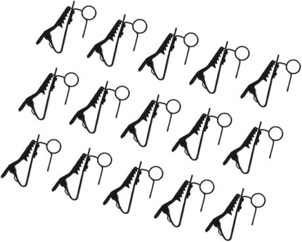 15 Adet Dayanıklı Demir Yaka Mikrofon Güçlü Kavrama ile Vlogging Röportaj ve Konferanslar İçin Hafif ve Taşınabilir Tasarım