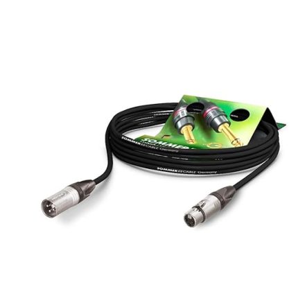 Cable Mikrofon kablosu Club Series MKII XLR 3 kutuplu Neutrik NC3MXX / XLR 3 kutuplu Neutrik NC3FXX, cırt cırtlı bantlı, siyah (5m)