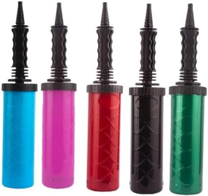 Balon Pompası | 2 Yönlü Çift Etkili Manuel Balon Şişirme Pompası | Dayanıklı ABS Malzeme | Parti, Balon, Spor Topları İçin Hava Pompası (1 adet)