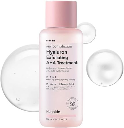 Hyaluron Exfoliating AHA Treatment Peeling Etkili Cilt/Yüz Temizleyici/Nemlendirici Tonik 150 ml