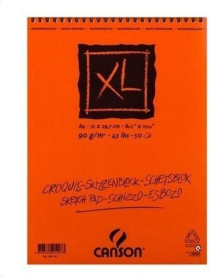 Croquis Xl Albüm 90Gr Üsten Spiralli A4 50Yp Resim Ve Çizim Blokları