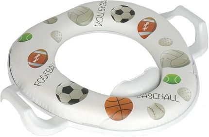 Çocuk Klozet Adaptörü Bebek Klozet Adaptörü Klozet Kapağı Kulplu - Tuvalet Eğitimi Aparatı