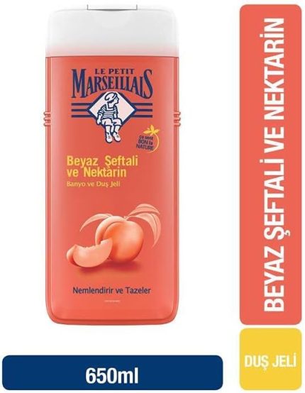 Petit Marseillais Duş Jeli Beyaz Şeftali & Nektarin (650 ml)