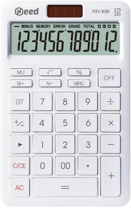 ND-30B Pastel Beyaz Hesap Makinesi