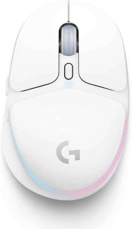 G705 Aurora Kablosuz Oyuncu Mouse, Özelleştirilebilir LIGHTSYNC RGB Aydınlatma, Lightspeed Kablosuz, Bluetooth Bağlantısı, Hafif, PC/Mac/Dizüstü Bilgisayar ile Uyumlu, Beyaz