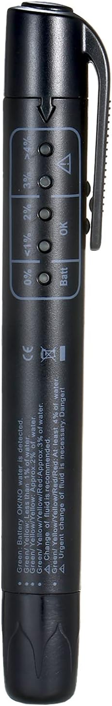 Fren Hidroliği Sıvı Test Kalem Otomatik Fren Yağı Nem Analiz 5 LED Göstergeleri ile DOT3 için DOT4 DOT5