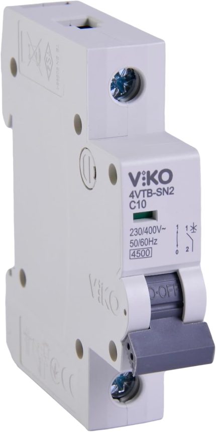 4VTB-1C10 Otomatik Sigorta 4,5kA C Tipi 1 Kutup 10A