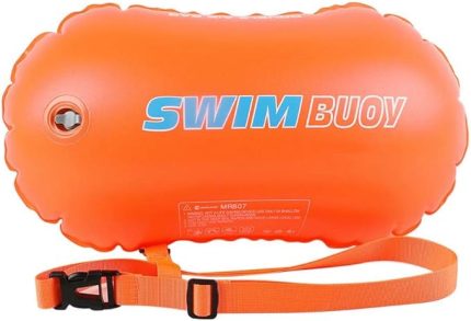 Dayanıklı PVC Yüzme Şamandırası,Açık Su Yüzücüler için Yüzme Tow Float ve Drybag,Ayarlanabilir Bel Kemeri ile Şişme Şamandıra Çantası Su Sporları Güvenlik Çantası