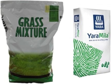 Karışım Çim Tohumu - 5 KG + Çim Gübresi - 5 KG