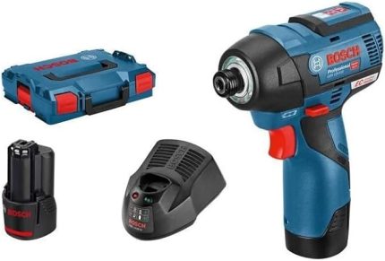 Professional GDR 12V-110 Akülü Darbeli Somun Sıkma (12 Volt, 2 x 3,0 Ah Akü, Şarj Cihazı, L-Boxx Çanta, 110 Nm maks. tork, 1/4" altıgen uç girişi)