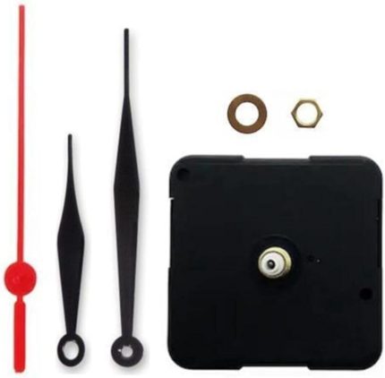 Adet, Duvar Saat Mekanizması, 10 Mm Şaft, Sessiz, Saat Motoru, Metal Akrep, Yelkovan, Saniye