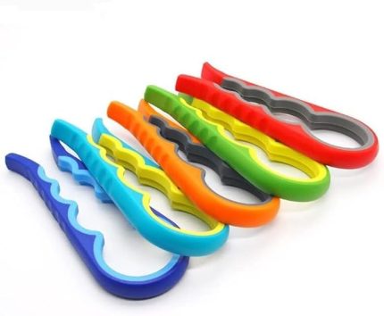 Home Konserve Açacağı, Manuel Kavanoz Açacağı Kolay Çok Fonksiyonlu Ev İçin Kavanoz İçin Kaymayı Önleyici (1, Mavi)