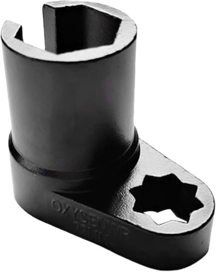 Oksijen Sensörü İngiliz Anahtarı Onarım Aleti, Evrensel 22 mm 1/2 inç Oksijen Sensörü Ofset Çıkarma Kıvırma Somunu Lokma Anahtar