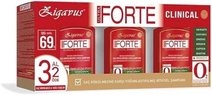 Forte Dökülme Karşıtı Saç Bakım Şampuanı 3al 2öde 3x300ml