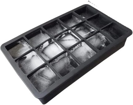 Buz Kalıbı, 15 Bölmeli Elastik Yapısı Çok Amaçlı Buz Küpü Kalıbı, Kolay Serbest Bırakma Özelliği, Kahve ve Ev Yapımı İçecekler için İdeal Dondurucu Kalıpları (1)