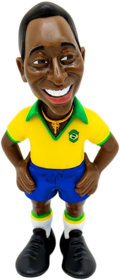 Pele Brezilya 1. Kit 12 cm Figür - Koleksiyonluk Pele Figürü Spor Futbol Simge Serisi Hayranlar için