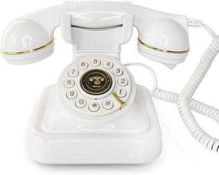 Avrupa Retro Düğün Sesli Mesaj Kitap Doğum Günü Sesli Nimet Mesaj Dekorasyon Telefon Sesli Ziyaretçi Defteri Telefon Beyaz