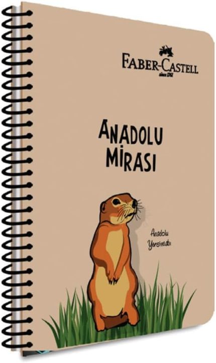 Spiralli Defter, A4, 80 Yaprak, 70g Kağıt, Çizgili, Anadolu Mirası Desenli, 500 Mikron PP Kapak, Dayanıklı ve Çevre Dostu Tasarım, Tekli Paket