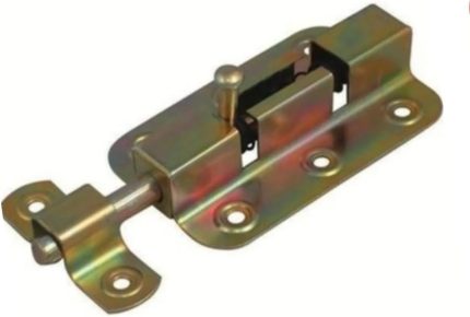 Kapama Yaylı Sürgülü Dolap Kapı Pencere Arkası Metal Mavzer Kilit - Emniyet Kilidi 45x70 Mm