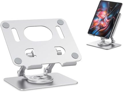& Ipad ve Telefon Standı Metal Protatif Masaüstü 360 Derece Ayarlanabilir Stand 4 ve 13.1 Inç Kadar Desterler Tablet