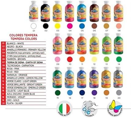 Tempera Suluboya Süper Yıkanabilir Koyu Yeşil 500 Ml.