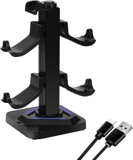 Evrensel Kontrolörler için RGB Aydınlatma ve USB Bağlantı Noktalı Oyun Kulaklıkları Standı