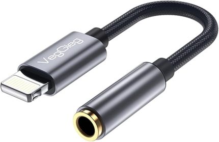 iPhone Lightning to 3.5mm Örgülü Kulaklık Dönüştürücü Adaptör