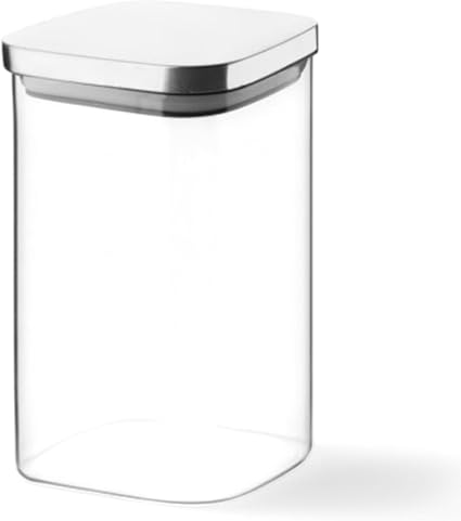 1100ml Sızdırmaz Vakumlu Metal Kapaklı Borosilikat Cam Kavanoz – Hava Geçirmez & Dayanıklı Gıda Saklama Kabı (10cm x 17cm) - Görsel 5