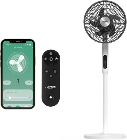 Smart Akıllı Vantilatör Wi-Fi Bluetooth Mobil Uygulama ile Uzaktan Kontrol Edilebilen Max. 60 db Ultra Sessiz 7 Saat Zamanlayıcı Ayaklı Fan X7430