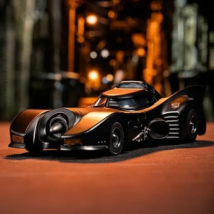 253215013, Batman 1989 Batmobile, Die-Cast Metal, Açılabilir Parçalar, 1:24 Ölçek, Batman Figürü, 20 cm, 7 cm, Serbest Tekerlekli - Görsel 5
