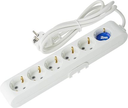 Multi-Let Altılı Priz Topraklı Kablolu Çarpma Karşıtı Çocuk Korumalı 2 Mt