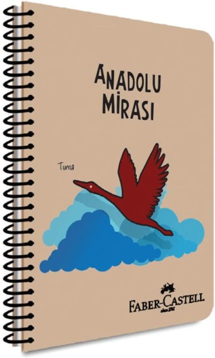 ı Spiralli Defter, A4, 80 Yaprak, Kareli, 70g Kağıt, Anadolu Miras Desenli, 500 Mikron PP Kapak, PET Spiralli, Dayanıklı ve Ergonomik Kullanım