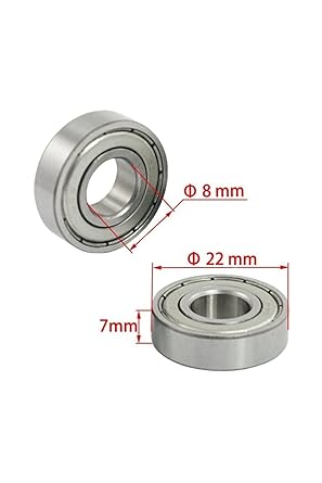 Magnet 608Zz Rulman - Metal Mühürlü, 30 Adet, Çok Amaçlı Bilye Rulman - 8X22X7 Ölçülerinde - Görsel 5