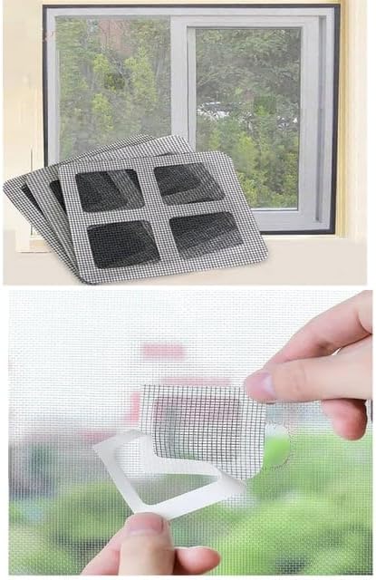 Outlet 10 Adet Yapışkanlı Kesilerek Kullanılabilir Yırtık Kapı-Pencere Sinekliği Onarım Tamir Bandı