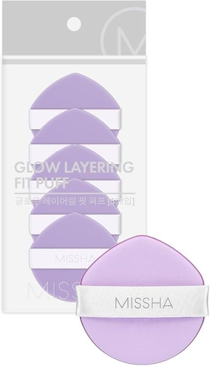 Yüksek Kapatıcılık Sağlayan Yumuşak Makyaj Süngeri (5 ADET) Glow Layering Fit Puff