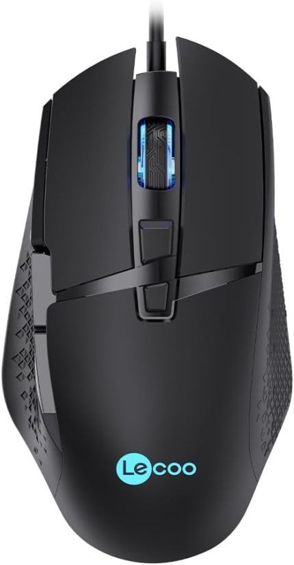 MG1101 Kablolu 6400DPI 8 Tuşlu RGB LED Aydınlatmalı Gaming Optik Mouse Siyah