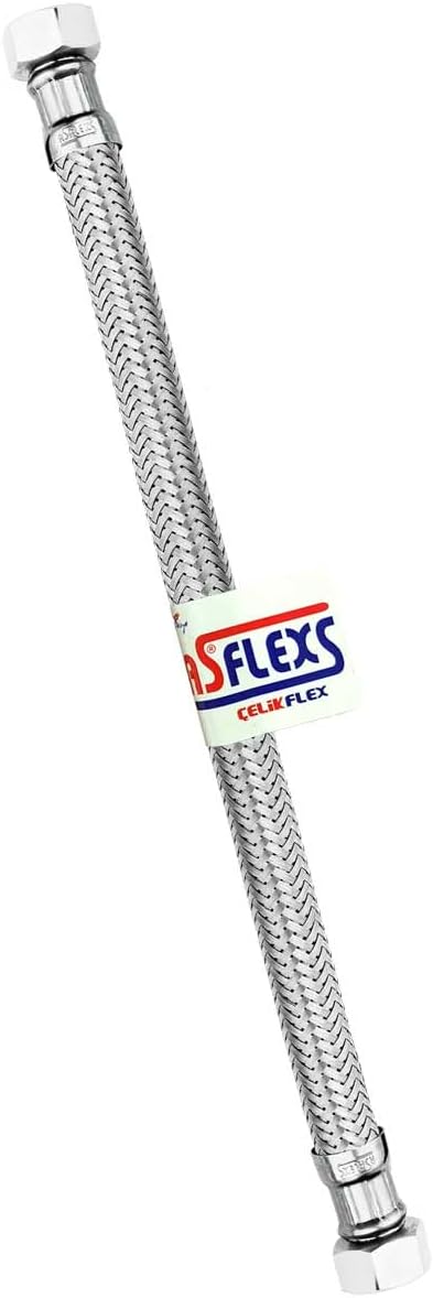3/8×3/8 (BÜTÜN UZUNLUKLAR) Paslanmaz Çelik Flex Hortum Klozet Bağlantı Hortumu (70 cm)