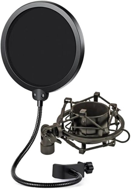 PS-01SHX Stüdyo Çift Katman Pop Filtre + Shock Mount