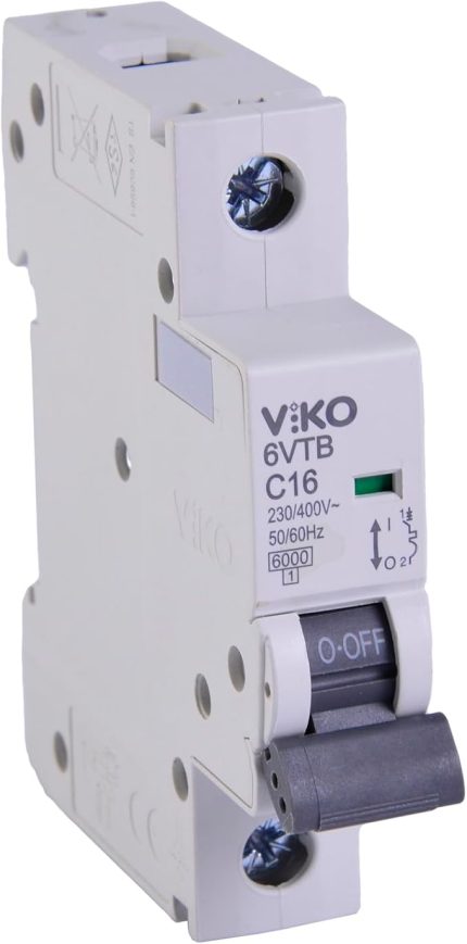 6VTB-1C16 Otomatik Sigorta 6kA C Tipi 1 Kutup 16A