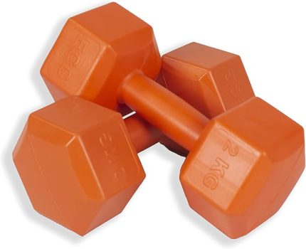 2 Kg Altıgen Turuncu Dambıl Seti 2 Kg x 2 Adet Toplam 4 Kg Ağırlık Seti