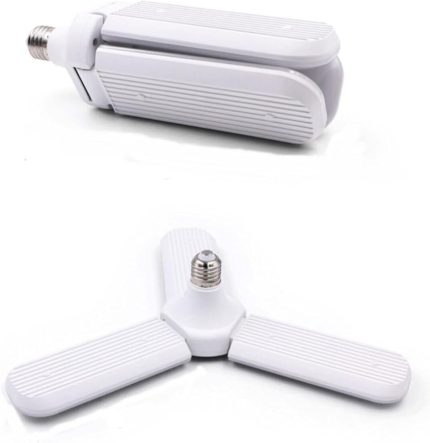 Led Ampul 3 Kollu Katlanabilir Cata 42w 6400k Beyaz Işık Yaprak Led Ampul