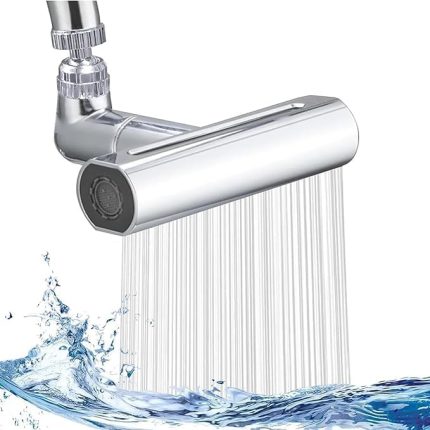 Şelale Kademeli Ayarlanabilir Mutfak Armatür Musluk Başlığı, 4 Farklı Modlu Su Tasarruflu Fonksiyonel Musluk Batarya Başlığı, Şelale Mutfak Bataryası, Sıçramaya Dayanıklı Mutfak Lavabo